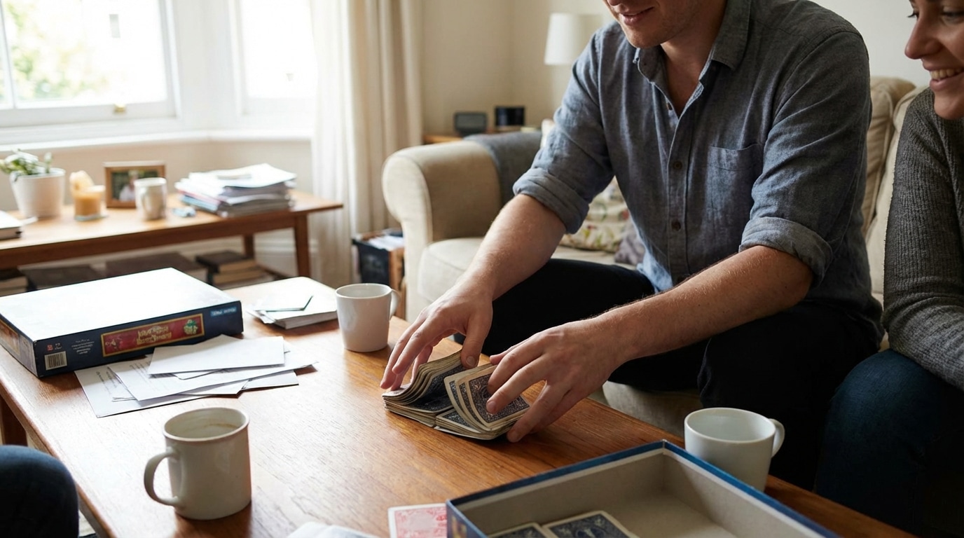 mélanger des cartes sans les abîmer en situation réelle