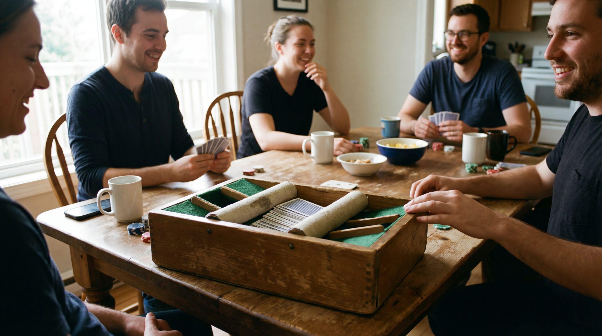 mélangeur de cartes silencieux en situation réelle