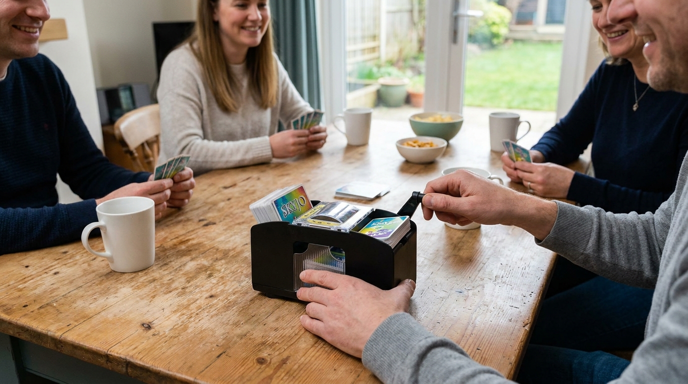 mélangeur de cartes skyjo en situation réelle